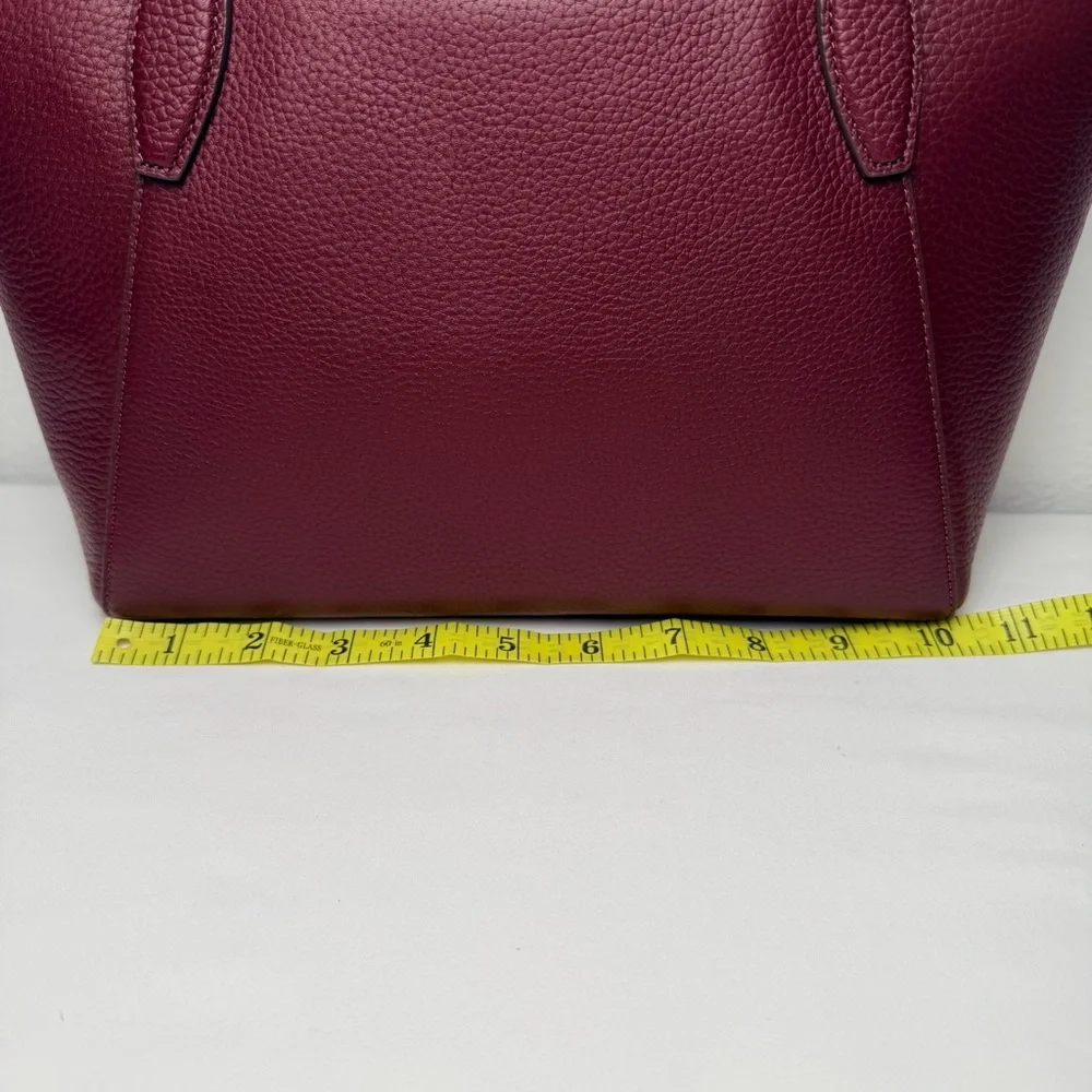 Kate Spade New York Monica pebbled leather Deep Red Satchel Bag - Picture 7 of 14